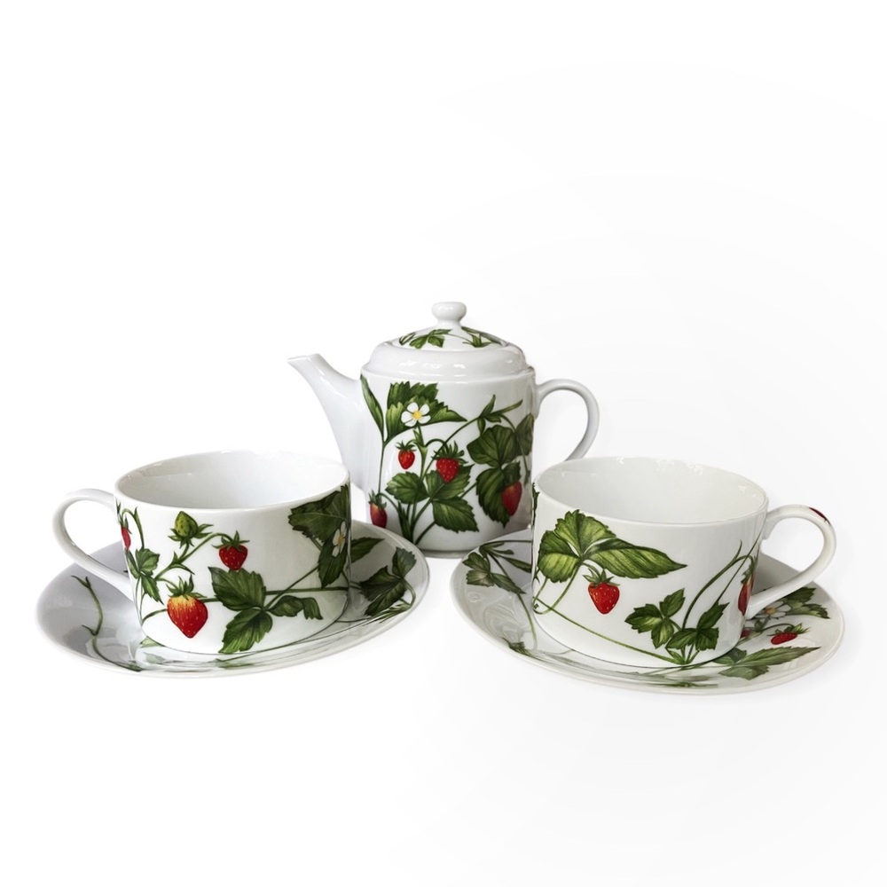 RARE NWT Coffee/Tea for 2 Service by Emilio Bergamin for Taitù, Italy, 1990s - Picture 2 of 14